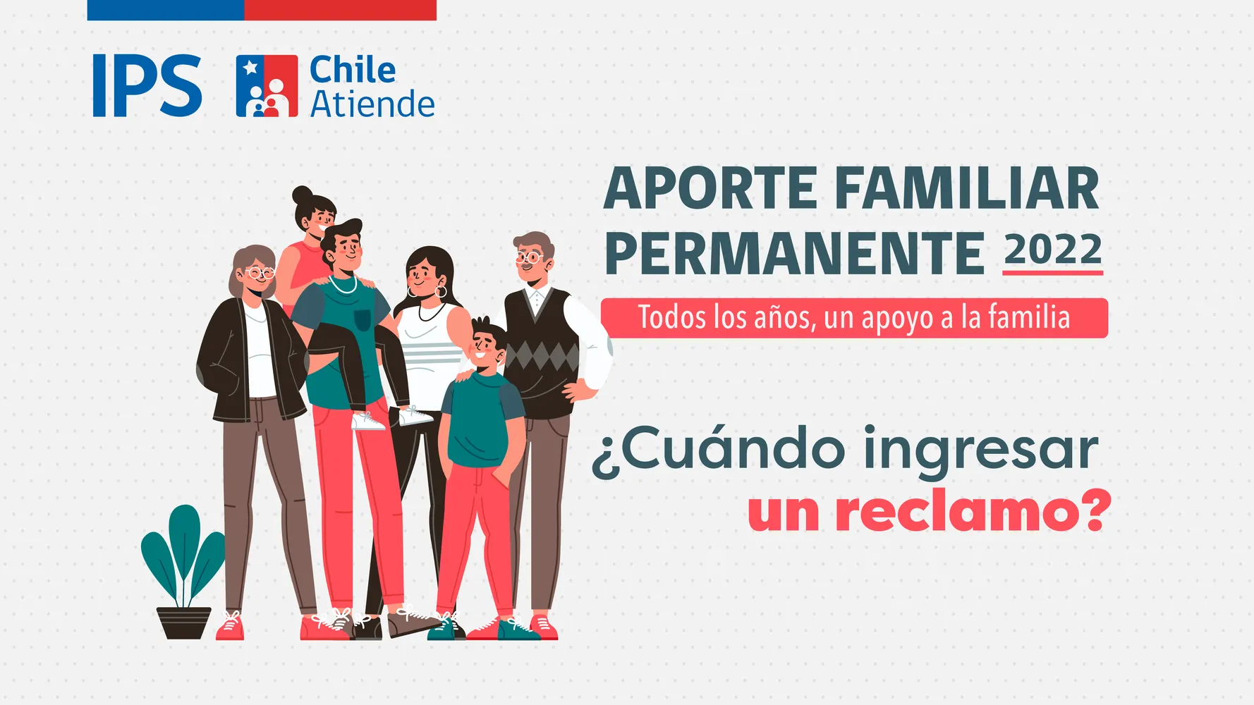 Gráfica comunicado aporte familiar permanente reclamos