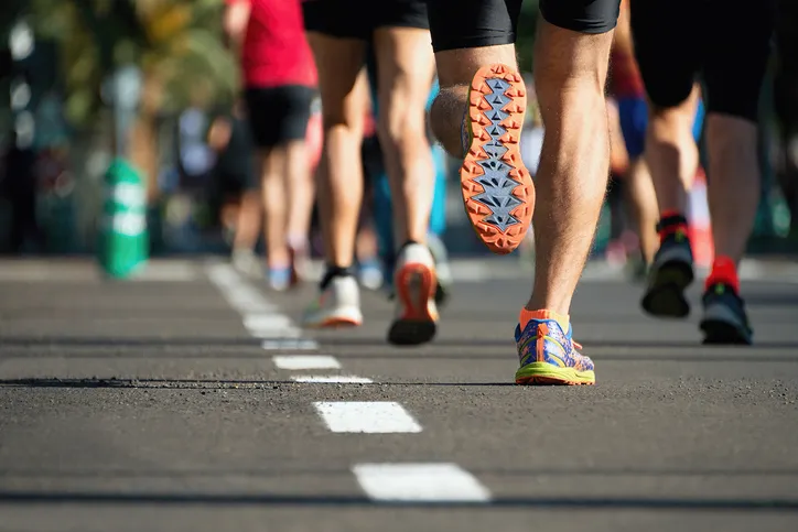 Marathon running race
