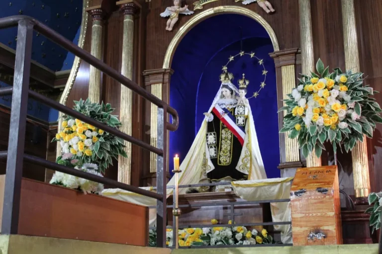 Virgen del carmen altar